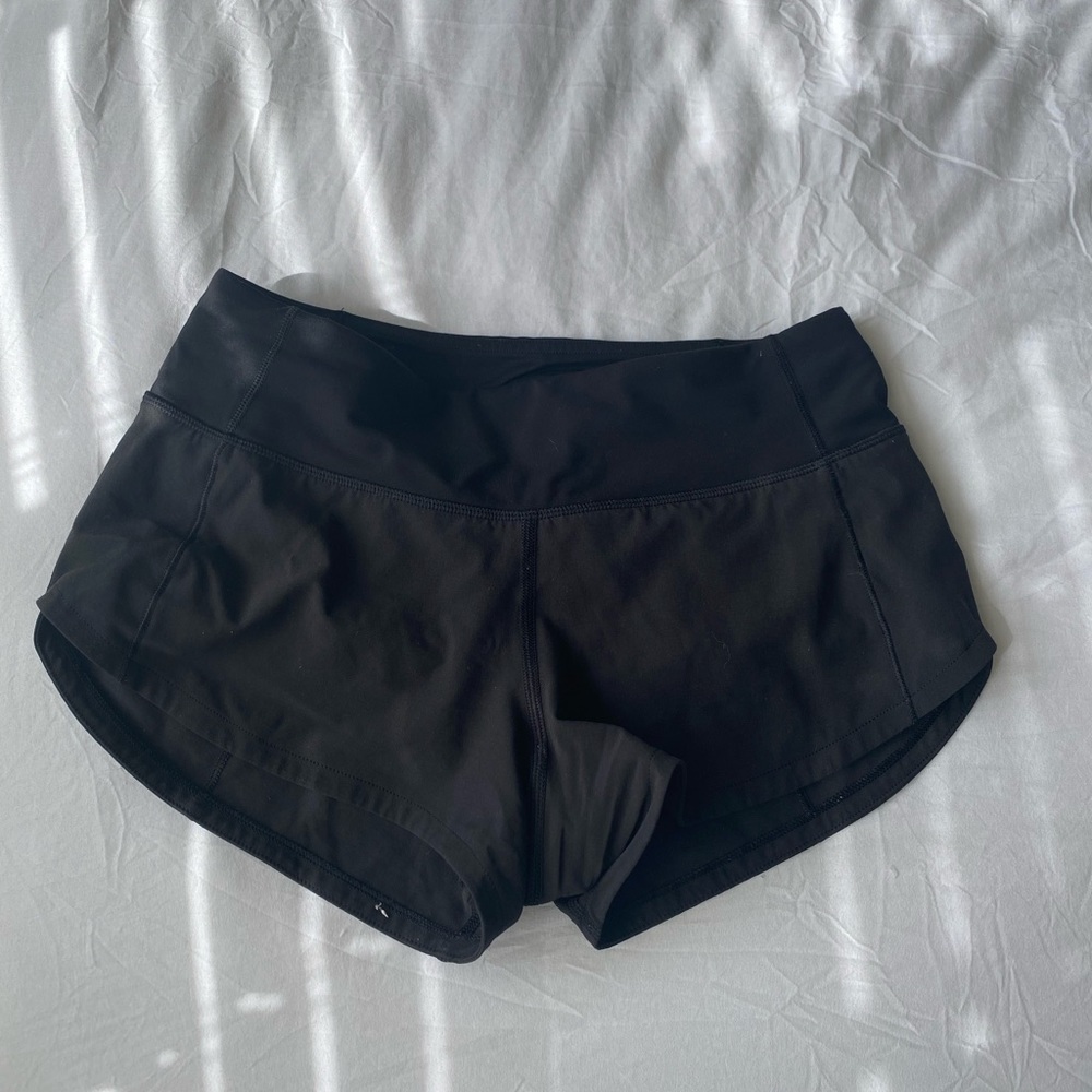 Lululemon Speed Up Black Shorts